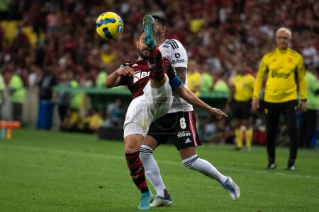 Téléchargez les photos : Rio de Janeiro (RJ), - 14.09.2022 - Match entre Flamengo x Sao Paulo, demi-finale de la Copa do Brasil à Maracana. - en image libre de droit