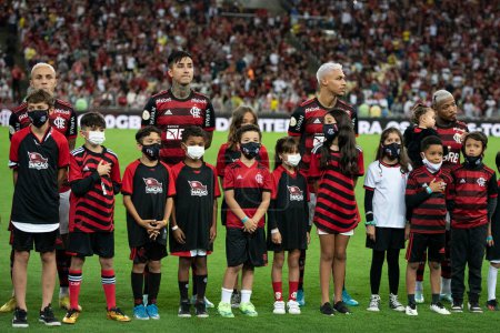 Foto de Río de Janeiro, Río de Janeiro, Brasil - 02 de noviembre de 2022. Flamengo x Corinthians por el Campeonato de Brasil en el estadio Maracana. - Imagen libre de derechos
