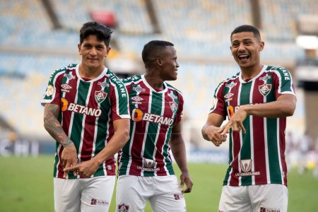 Foto de Rio de Janeiro (RJ), 05.11.2022 - Partido entre Fluminense x Sao Paulo por el Campeonato de Brasil en Maracana. - Imagen libre de derechos