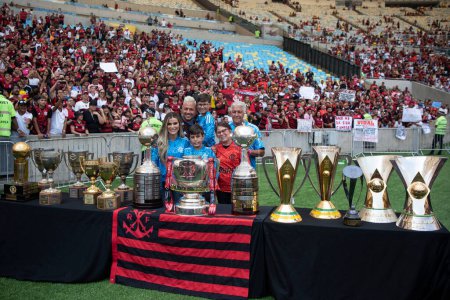 Foto de Rio de Janeiro (RJ), 12.11.2022 - Partido entre Flamengo x Ava por el Campeonato de Brasil en Maracana. - Imagen libre de derechos