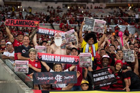 Foto de Río de Janeiro (RJ), 19.10.2022 - Partido entre Flamengo x Corinthians para la final de la Copa do Brasil en Maracana. - Imagen libre de derechos