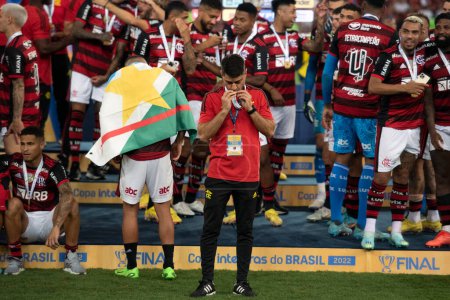 Téléchargez les photos : Rio de Janeiro (RJ), 19.10.2022 - Match entre Flamengo x Corinthiens pour la finale de la Copa do Brasil à Maracana. - en image libre de droit