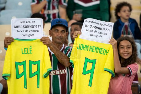 Téléchargez les photos : Rio de Janeiro (RJ), 13.05.2023 - Match entre Fluminense x Cuiab pour la sixième manche du Championnat du Brésil à Maracan - en image libre de droit