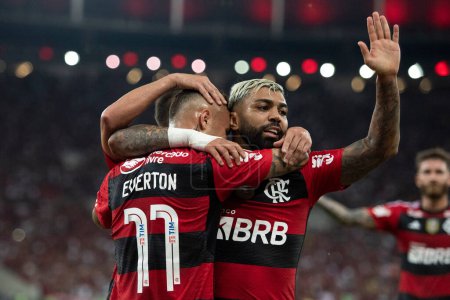 Téléchargez les photos : BRESIL, RIO DE JANEIRO 11 JUIN 2023 : Match entre Flamengo x Grmio pour la 10ème manche du Championnat du Brésil au stade Maracana - en image libre de droit
