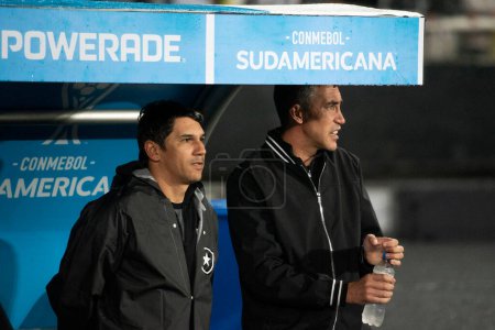 Téléchargez les photos : Rio de Janeiro (RJ), 07.19.2023 - Bruno Lage, entraîneur de Botafogo. Match entre Botafogo RJ x Patronato (ARG) pour Sul-Americana au Nilton Santos. - en image libre de droit