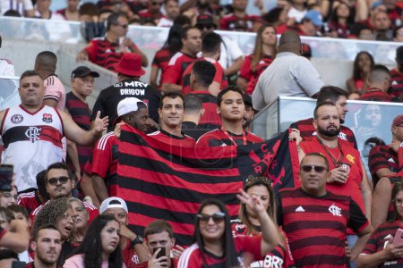 Photo for Rio de Janeiro (RJ), 22.07.2023 - Match between Flamengo x Amrica-MG at Maracan for the Brazilian Championship. - Royalty Free Image