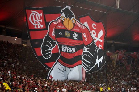 Photo for Rio de Janeiro (RJ), 16.08.2023 - Match between Flamengo x Gremio, second leg of the Copa do Brasil semifinal at Maracana. - Royalty Free Image