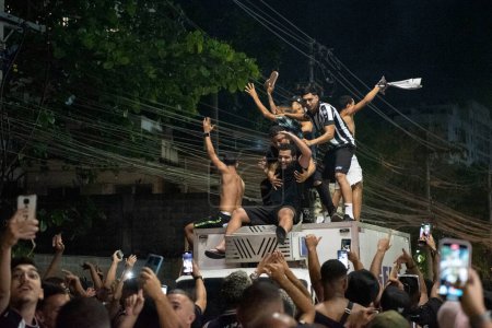 Téléchargez les photos : RIO DE JANEIRO, BRÉSIL - 02 SEPTEMBRE 2023 : Match entre Botafogo x Flamengo à Estdio Nilton Santos pour le championnat brésilien. - en image libre de droit