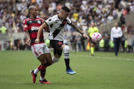Téléchargez les photos : Rio de Janeiro (RJ), 22.10.2023 - Match entre Flamengo x Vasco à Maracan pour le championnat brésilien. - en image libre de droit