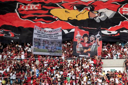 Téléchargez les photos : Rio de Janeiro (RJ), 22.10.2023 - Match entre Flamengo x Vasco à Maracan pour le championnat brésilien. - en image libre de droit