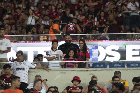 Photo for Rio de Janeiro, Rio de Janeiro, Brazil - November 11, 2023. Flamengo x Fluminense. Campeonato Brasileiro. - Royalty Free Image