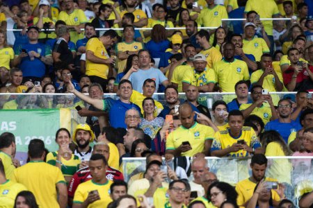 Photo for Rio de Janeiro, Rio de Janeiro, Brazil - November 21, 2023. Brasil x Argentina - 2026 World Cup Qualifiers. - Royalty Free Image