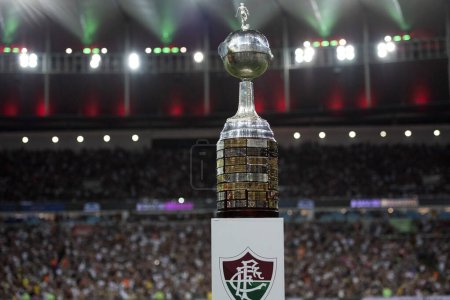 Photo for Rio de Janeiro, Rio de Janeiro, Brazil - November 22, 2023. Fluminense x Sao Paulo - Campeonato Brasileiro at Maracana. - Royalty Free Image