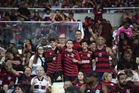 Téléchargez les photos : Rio de Janeiro, Rio de Janeiro, Brésil - 23 novembre 2023. Flamengo x Red Bull Bragantino - Campeonato Brasileiro. - en image libre de droit