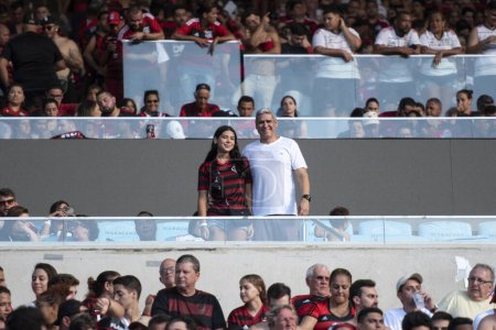 Téléchargez les photos : Rio de Janeiro, Rio de Janeiro, Brésil - 03 décembre 2023. Match entre Flamengo x Cuiaba à Maracana - Championnat du Brésil. - en image libre de droit