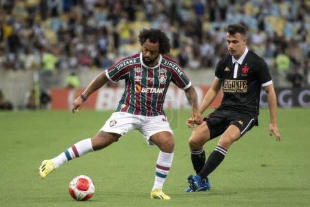 Téléchargez les photos : Rio de Janeiro (RJ), 14.02.2024 - Match entre Fluminense x Vasco pour le Campeonato Carioca à Maracan. - en image libre de droit