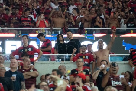 Téléchargez les photos : Rio de Janeiro (RJ), 16.03.2024 - FLAMENGO x FLUMINENSE - Match entre Flamengo x Fluminense à Maracan, deuxième match de la demi-finale du Campeonato Carioca. - en image libre de droit