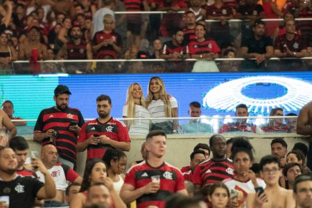 Téléchargez les photos : Rio de Janeiro (RJ), 16.03.2024 - FLAMENGO x FLUMINENSE - Match entre Flamengo x Fluminense à Maracan, deuxième match de la demi-finale du Campeonato Carioca. - en image libre de droit