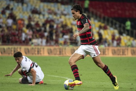 Photo for Rio de Janeiro, Rio de Janeiro, Brazil - April 17, 2024. Flamengo x Sao Paulo - Campeonato Brasileiro. - Royalty Free Image