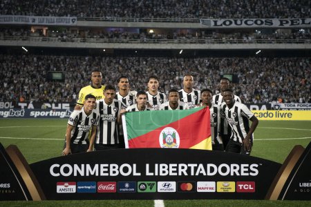 Photo for Rio de Janeiro, Rio de Janeiro, Brazil - May 08, 2024. Botafogo x LDU (EQU), Libertadores at the Nilton Santos stadium. - Royalty Free Image