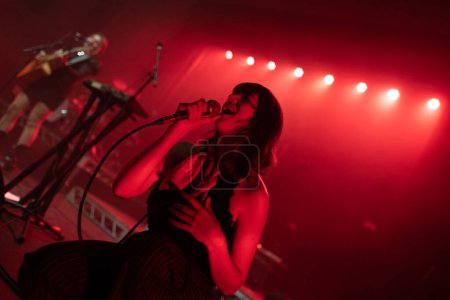 Photo for MELBOURNE, AUSTRALIA - MAY 5: Australian music group Clews support Holy Holy on their Messed Up national tour at The Northcote Theatre on May 5 2023 in Melbourne, Australia - Royalty Free Image