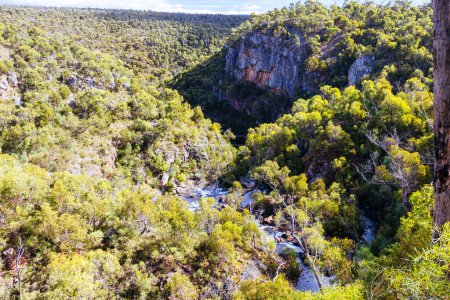 Foto de Broken Falls y mirador cerca de Mckenzie Falls en los Grampians Centrales, Victoria, Australia - Imagen libre de derechos