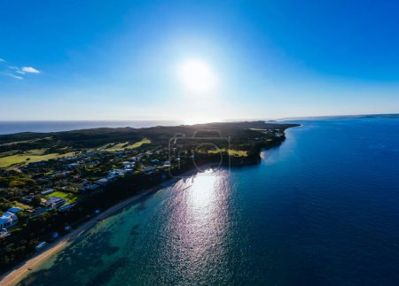 Téléchargez les photos : Photo aérienne de la péninsule de Mornington autour de Portsea et Port Phillip Bay à Victoria, Australie - en image libre de droit