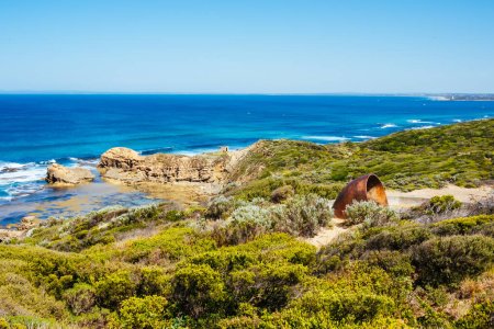 Photo for Cheviot Hill at Point Nepean and on a hot summers day in Victoria, Australia - Royalty Free Image