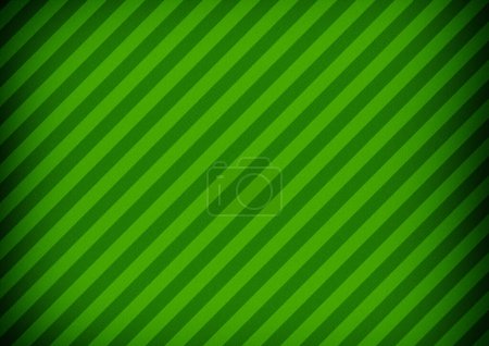 Photo for Diagonal striped paper. Green color vignette background. - Royalty Free Image
