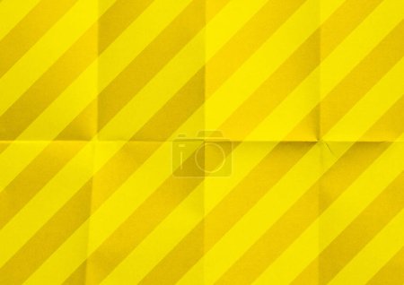 Photo for Striped paper texture yellow background - Royalty Free Image