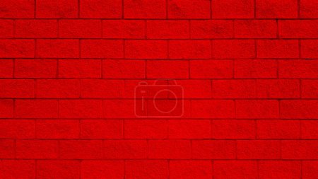 Photo for Red brick tile wall background and texture - Royalty Free Image