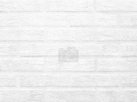 Photo for Modern white brick wall texture background - Royalty Free Image