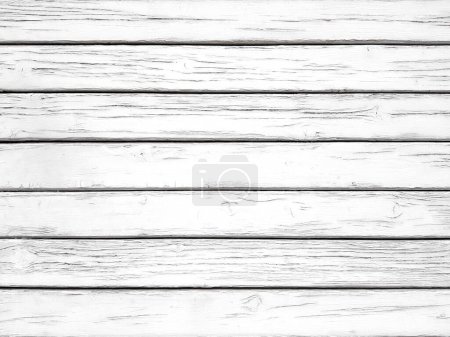 Photo for White planks wood. Horizontal boards texture background. - Royalty Free Image