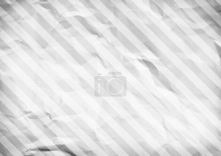 Photo for White crumpled paper diagonal striped background - Royalty Free Image