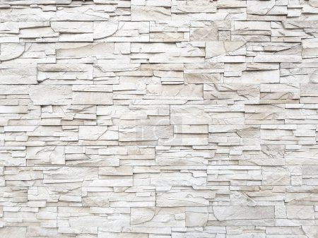 Photo for White sandstone wall texture and background - Royalty Free Image
