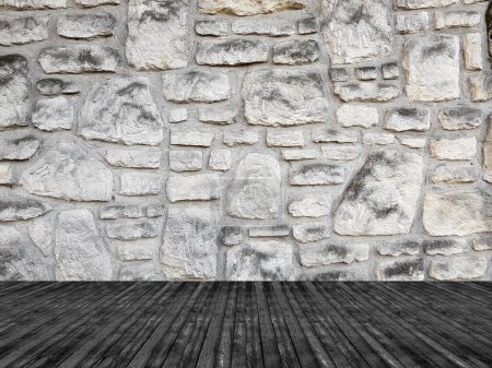 Photo for Stone wall texture room - Royalty Free Image