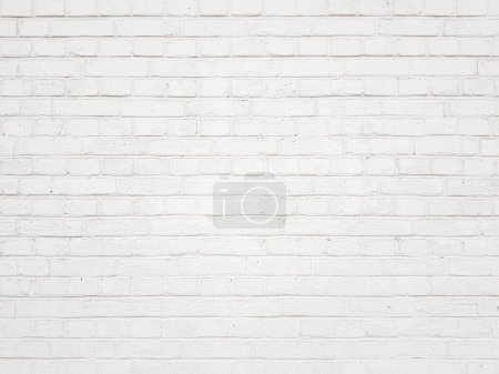 Photo for Modern white brick wall texture background - Royalty Free Image