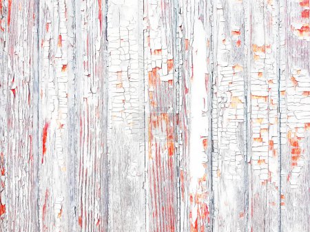 Photo for Background white wooden vertical planks board texture - Royalty Free Image