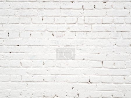 Photo for White brick wall texture background with plaster - Royalty Free Image