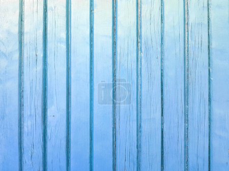 Photo for Blue painted planks wood. Boards texture background. - Royalty Free Image