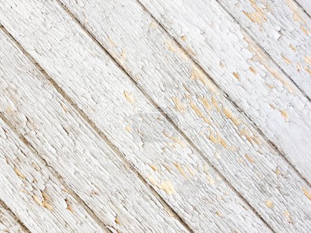 Photo for White wood planks texture boards background - Royalty Free Image