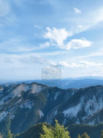 Range of Mountains from mount Otake