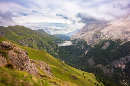 Photo for Mountain landscape with lake in summer - Royalty Free Image