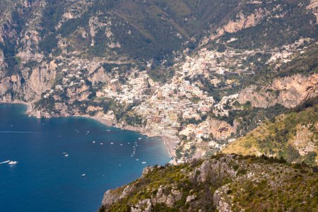 Photo for Scenic view of Amalfi coast and Positano town, Italy - Royalty Free Image