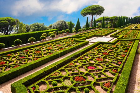 Photo for Park in Italy, landscape design of the papal garden - Royalty Free Image