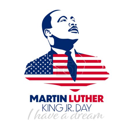 Ilustración de Maestro Martin Luther King Día 04 - Imagen libre de derechos