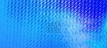 Blue abstract widescreen background illustration raster image, Modern horizontal design suitable for Online web Ads, Posters, Banners, social media, covers, evetns and various graphic design works