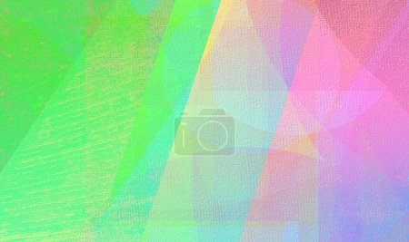 Photo for Green and pink geometric pattern background, Full frame Wide angle banner for social media, flyers, ebooks, posters, online web Ads, brochures and various design works - Royalty Free Image