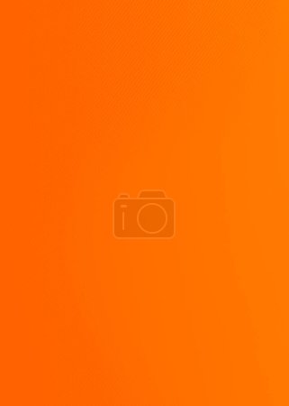 Photo for Plain Orange gradient background. Empty vertical  backdrop with space for text, usable for social media, story, banner, poster, Ads, events, party, celebration, and various design works - Royalty Free Image