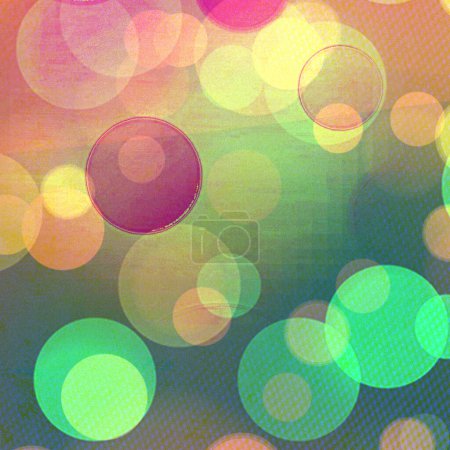 Colorful bokeh square background for banner, poster, ad, celebrations, and various design works